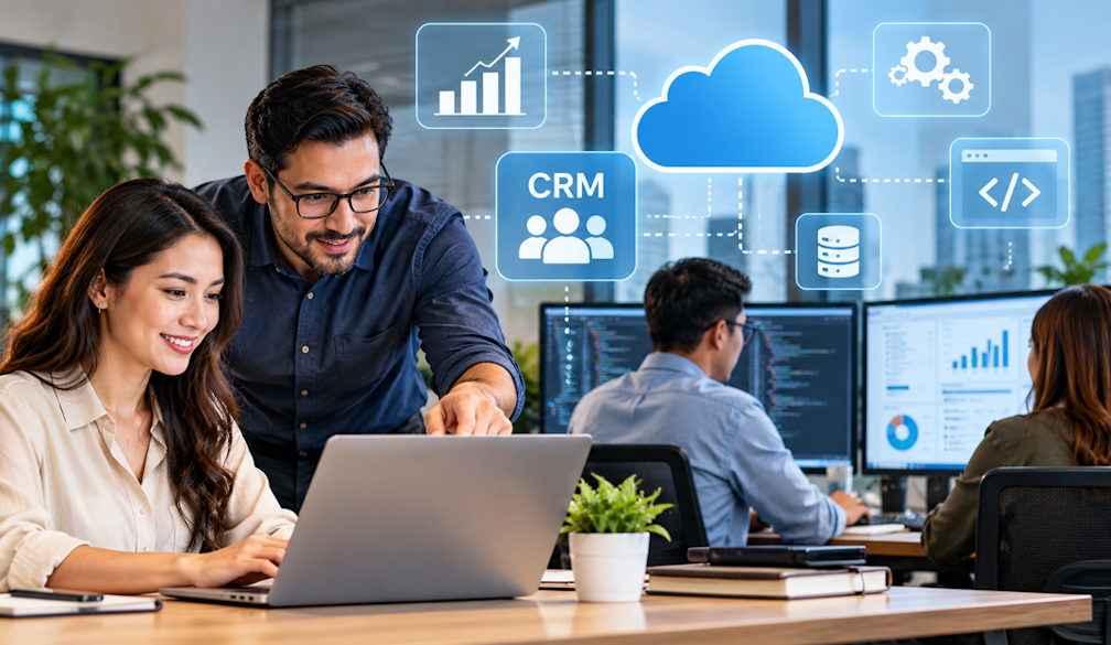 Collaborative Cloud CRM Workspace