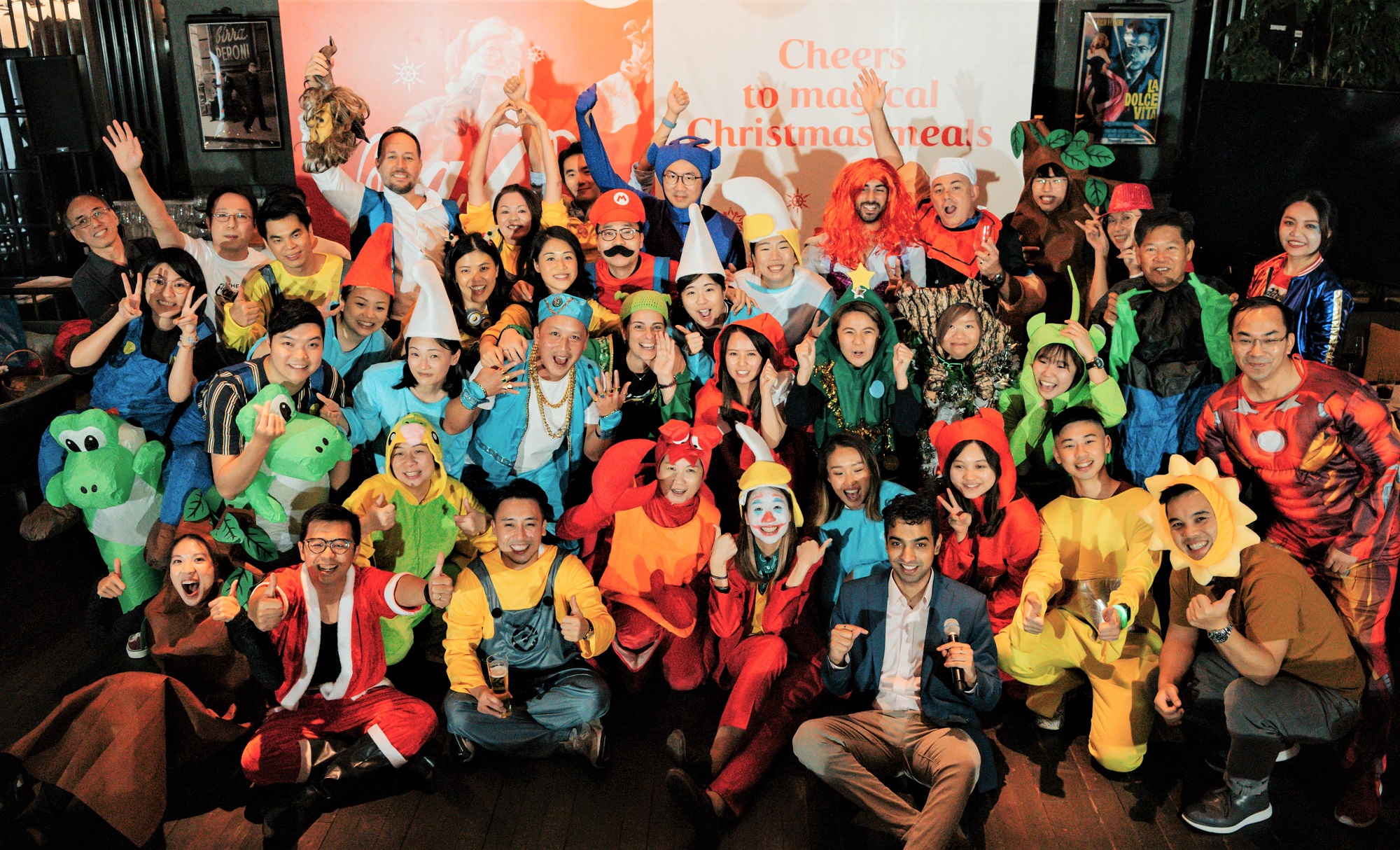 Associates from Coca-Cola Hong Kong celebrated accomplishments at the recent Christmas party