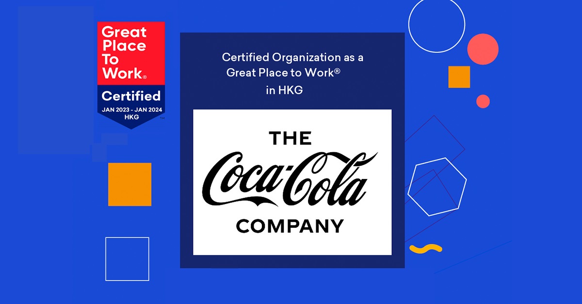 Coca-Cola Hong Kong certified as a Great Place to Work®