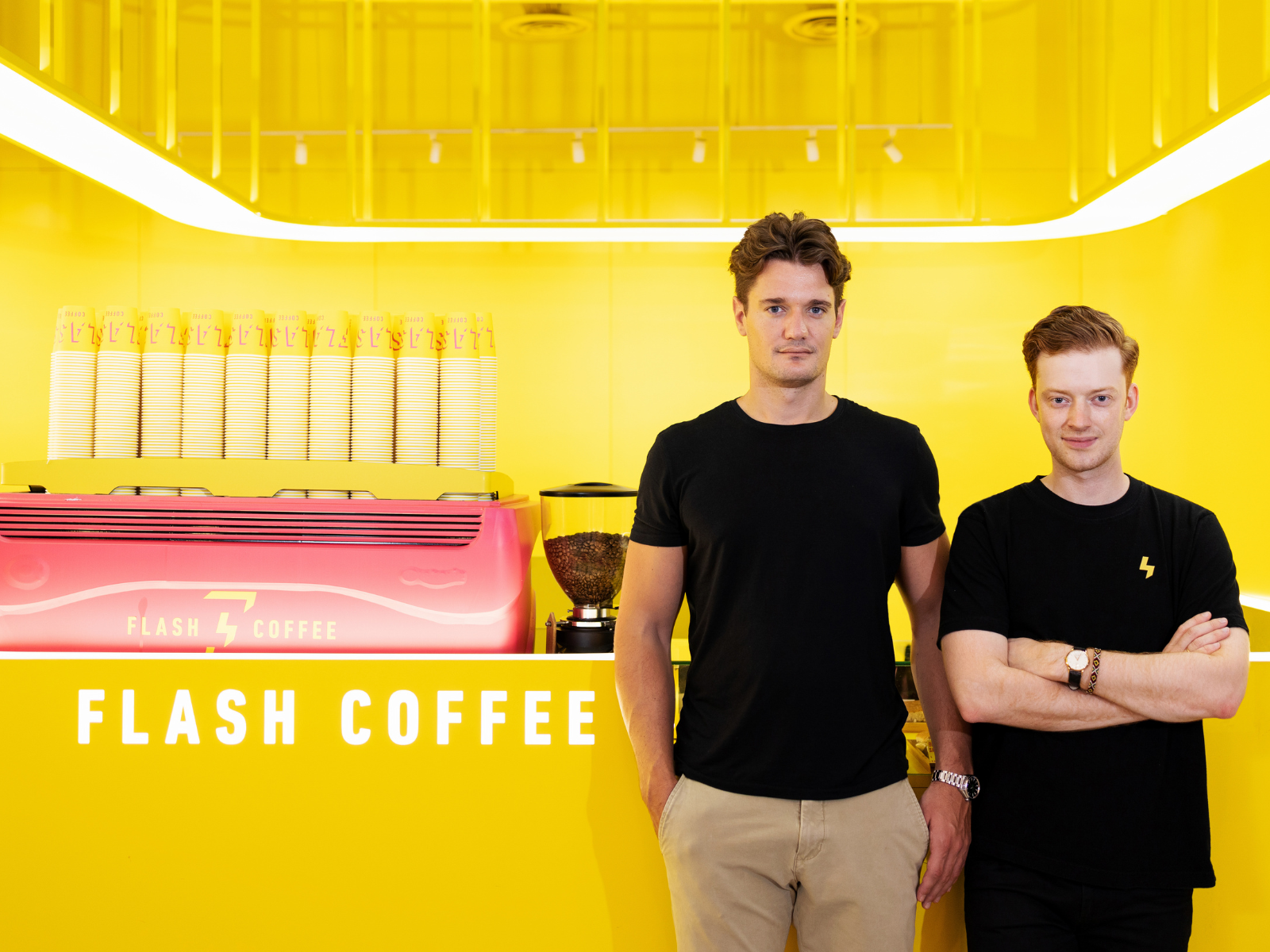 Flash Coffee Co-founders Sebastian Hannecker and David Brunier