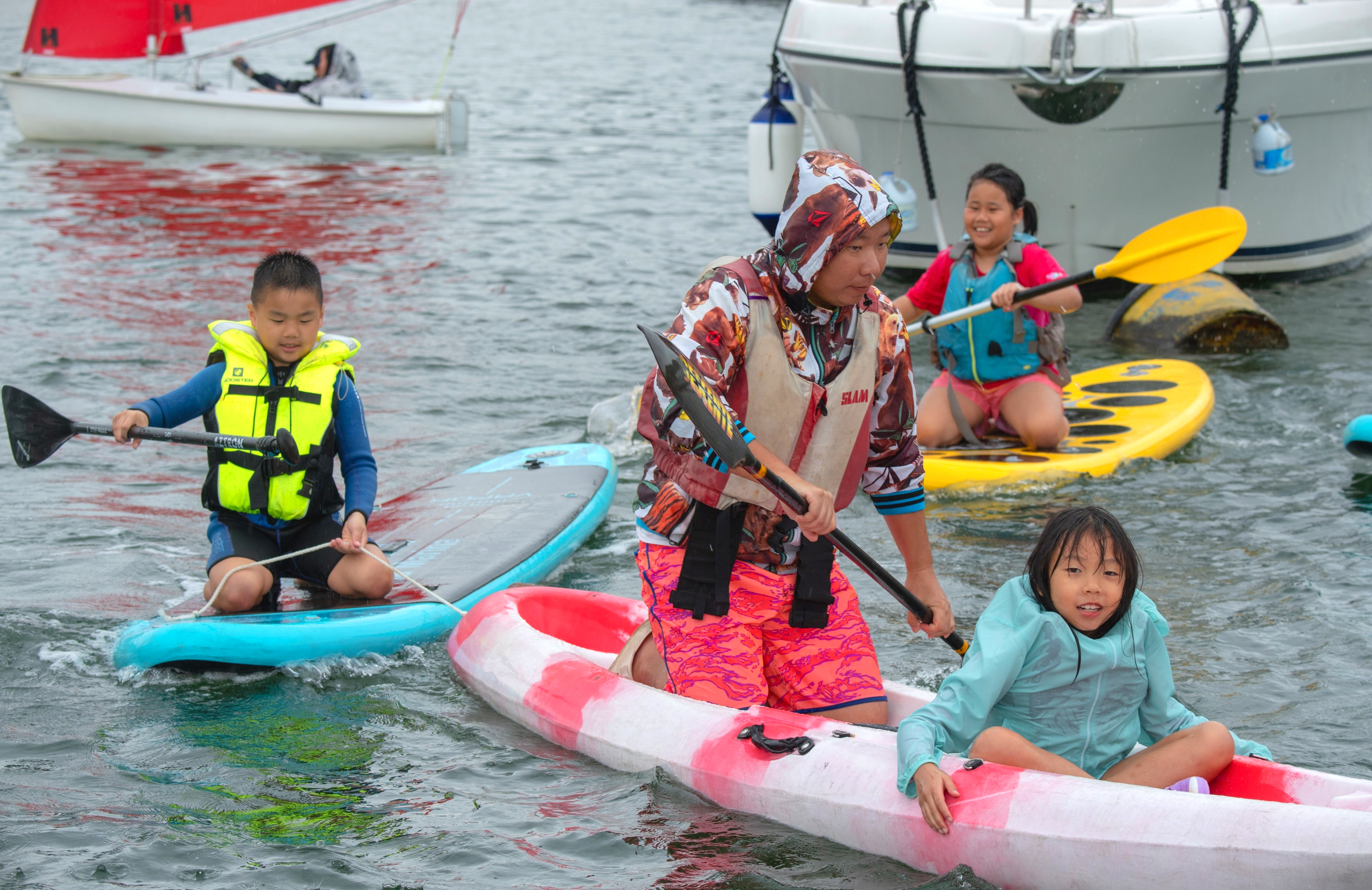 FREE watersports: stand up paddle boards and kayaks