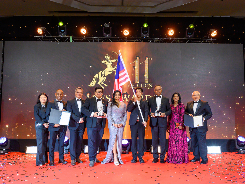 Malaysian winners at the 2024 ACES Awards in Bangkok, recognised for their leadership, innovation, and unwavering commitment to sustainability.