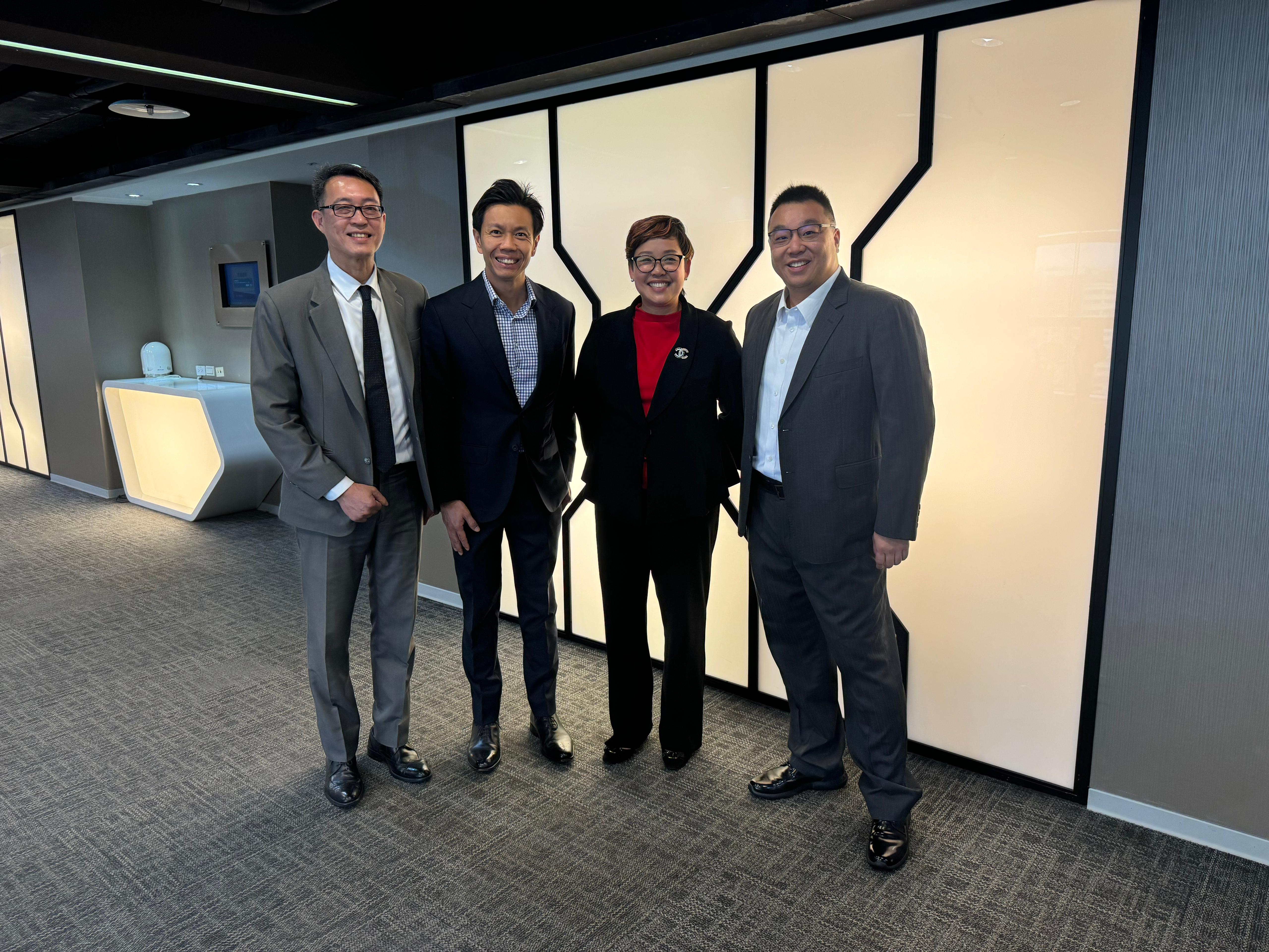 Pictured from left: Jackson Hsieh (Sales Manager, Dreamer Group), Khim Lim (Senior Financial Services Director, Infinity FA), Eugene Soo (Executive Director & Co-Owner, Infinity FA), Stephen Pak (Group CEO, Dreamer Group)