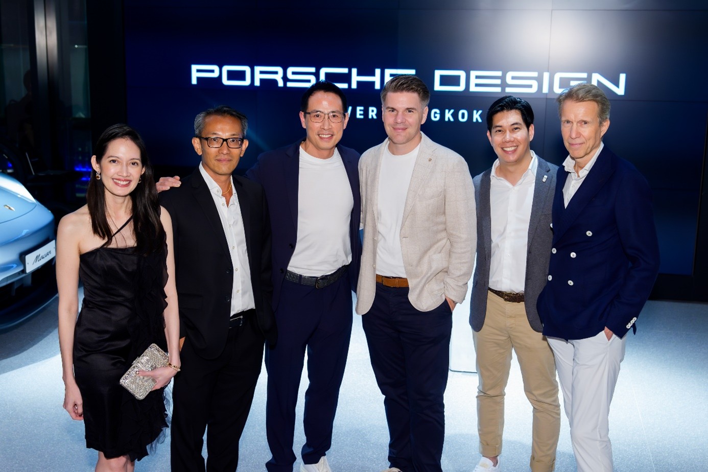 In the Photo (from Left to Right): 1. Miss Melissa Chollasap, Managing Director, Porsche Design Tower Bangkok 2. Mr. Boon Hoe Leong, Chief Executive Officer, Arcadia Consulting 3. Mr. Chanond Ruangkritya, President and Chief Executive Officer of Ananda Development 4. Mr. Yannick Ott, Marketing Director, Porsche Asia Pacific 5. Mr. Brendan Mok, Head of Public Relations and Communications, Porsche Asia Pacific 6. Mr. Michael von Schlippe, Chief Publisher, Robb Report Singapore and Founder of Media Publishares